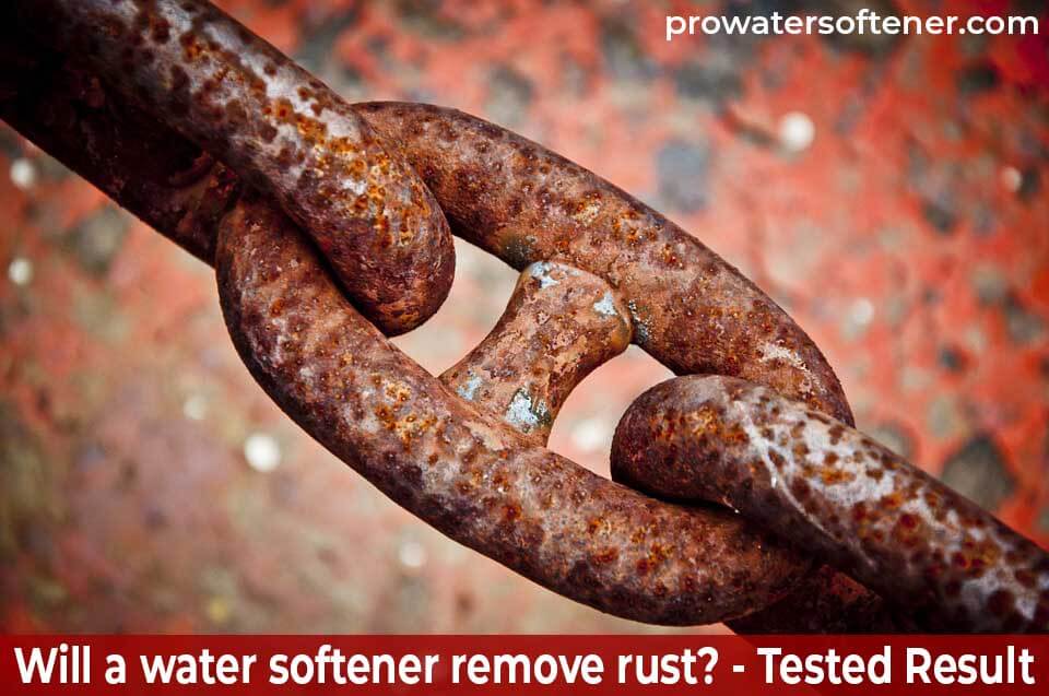 water softener remove rust